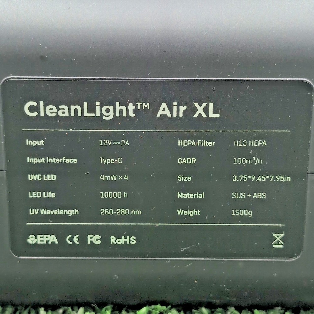 KeySmart CleanLight Air XL LED Large Room UV Digital Air Purifier - Kills Germs - Picture 4 of 6